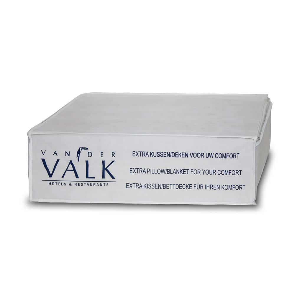 Bag for hygienic pillow and blanket storage in hotels