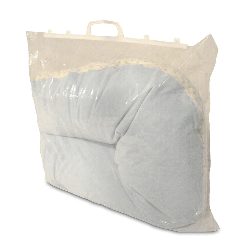 Carrying bag with resealable handle for nursing pillow
