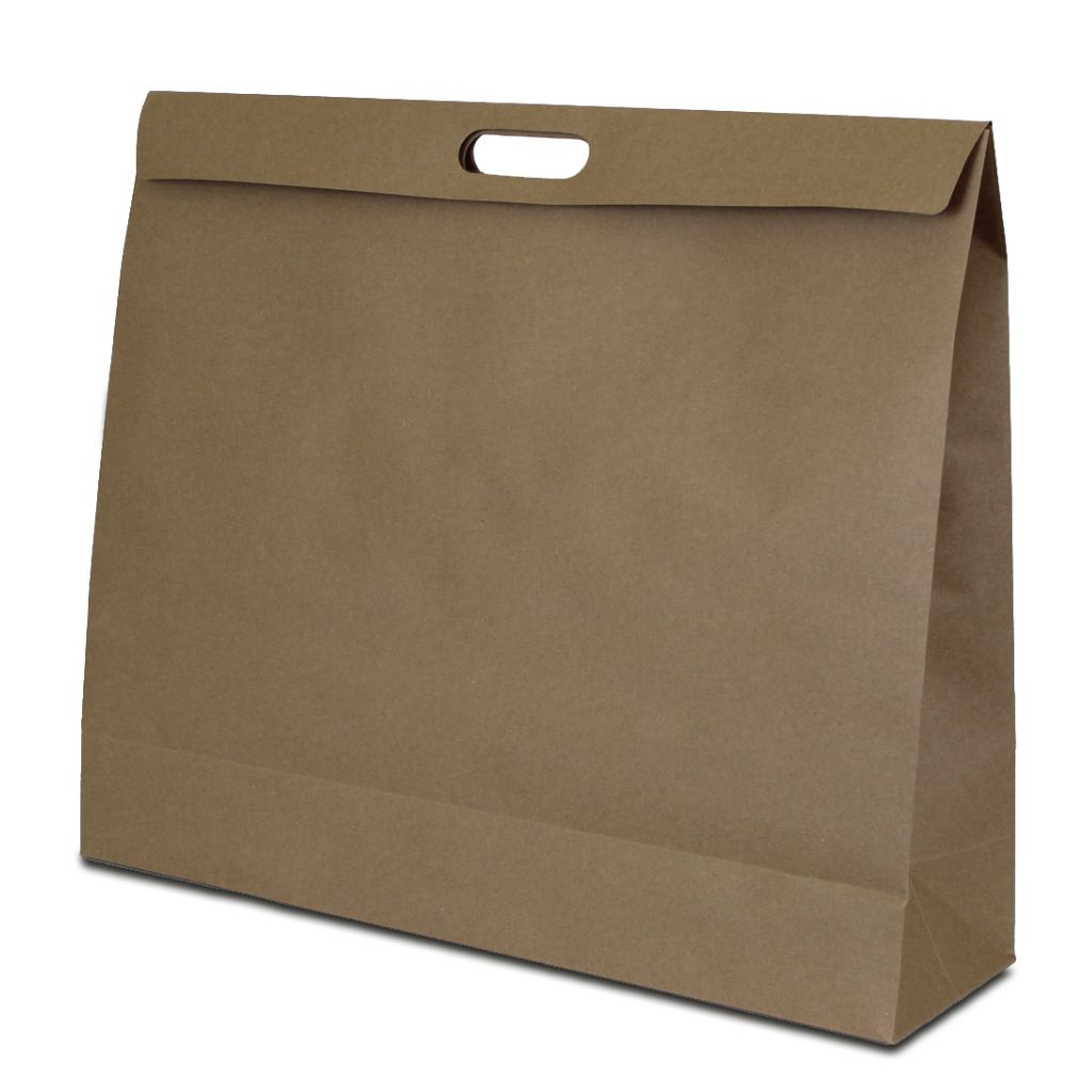 Paper carrier bag with die-cut handle, FSC certified