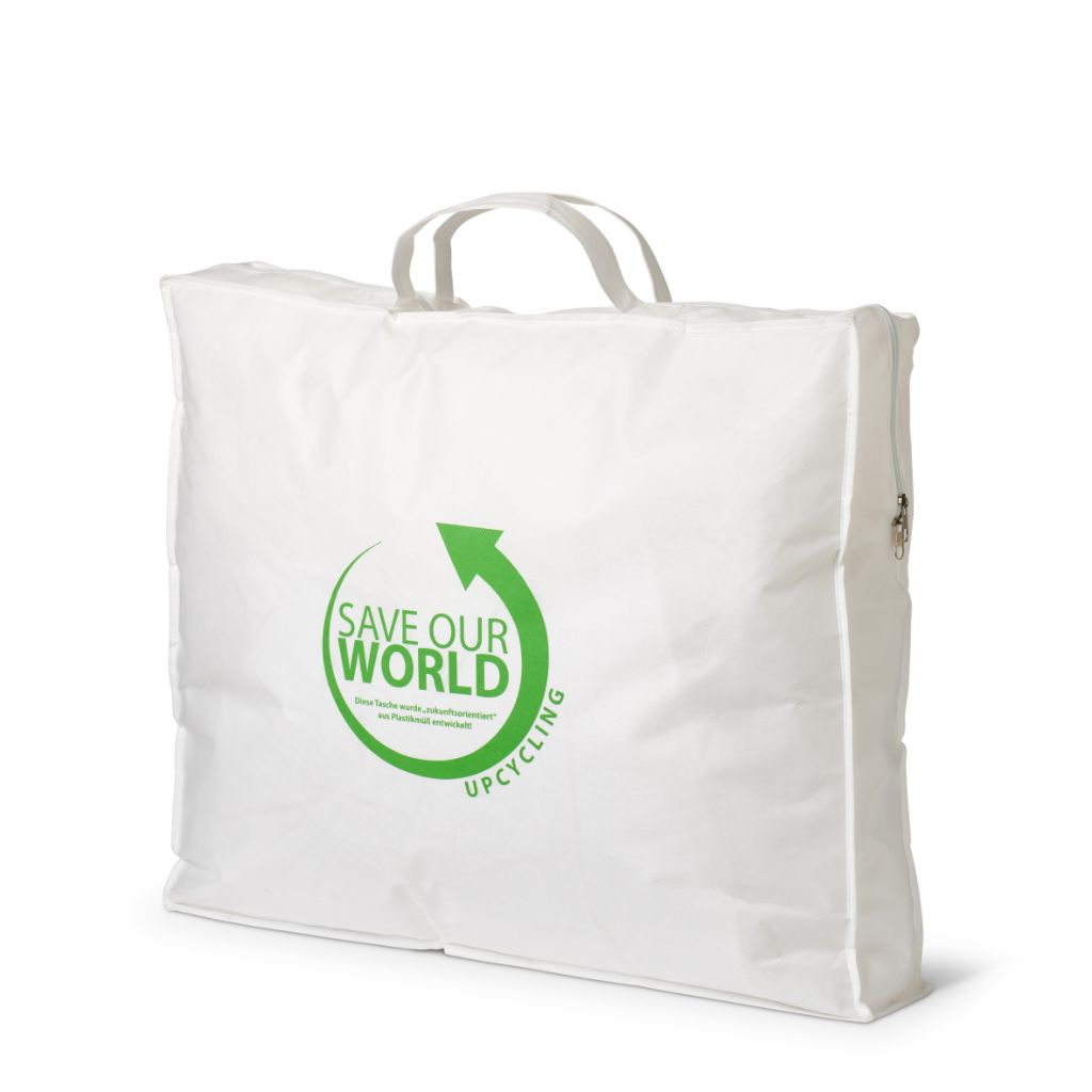 Pillow storage packaging made of rPet material