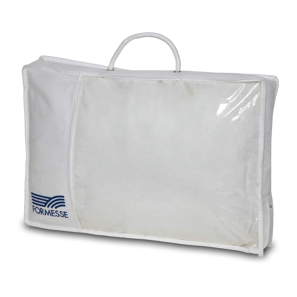 PP non-woven carrying bag with sight window, cord and plastic zipper