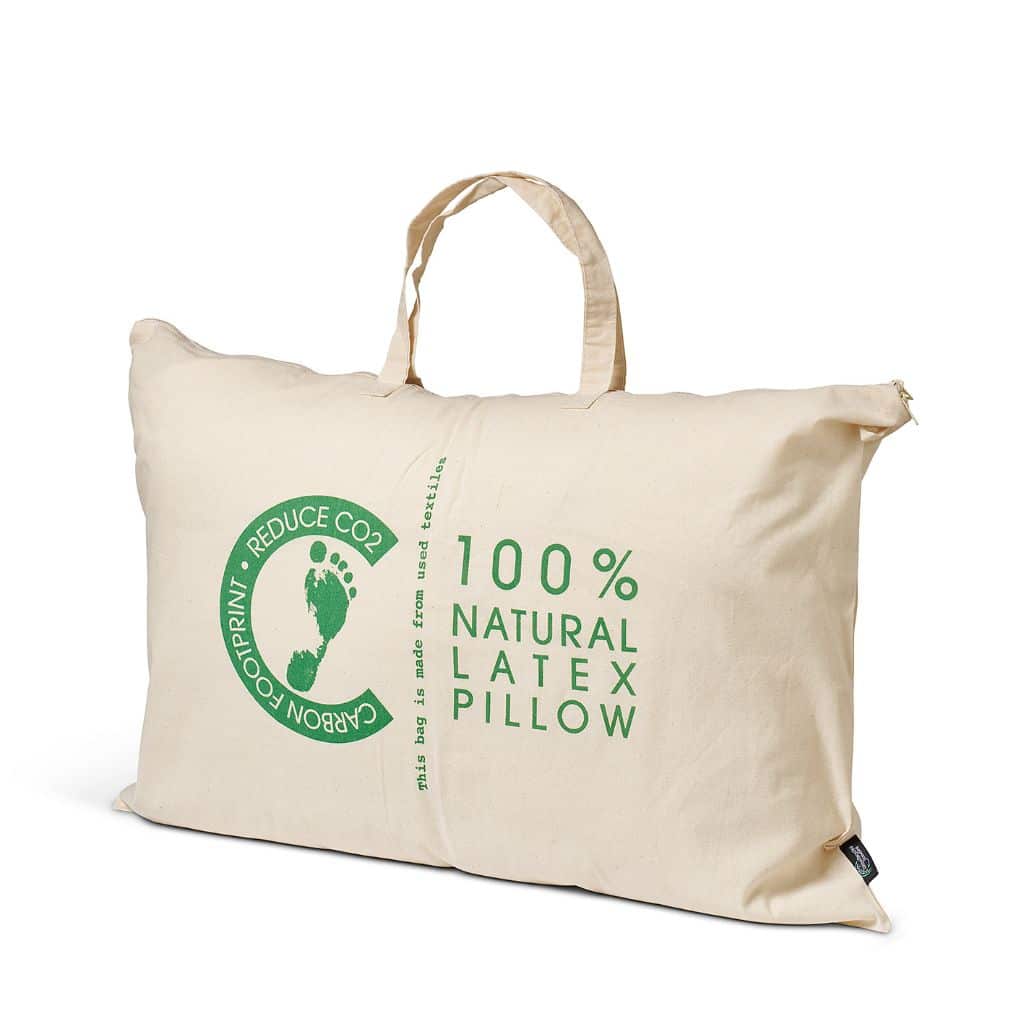 100% recycled cotton bag for pillow