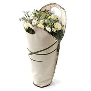 Sustainable canvas flower bag