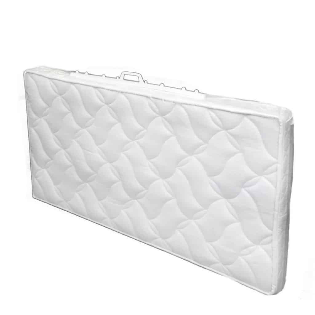 Transparent child mattress cover with zipper and handle