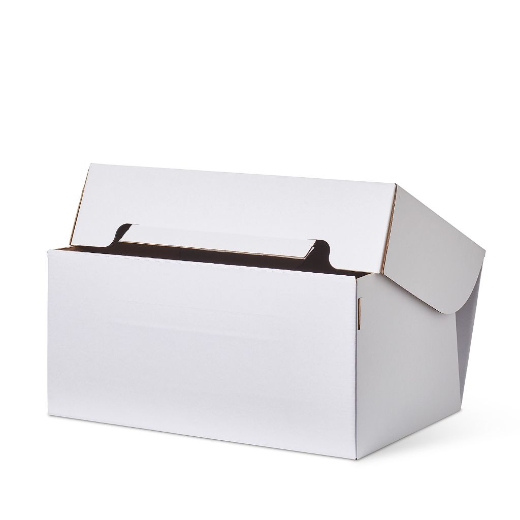 White cardboard box for pillows or duvets