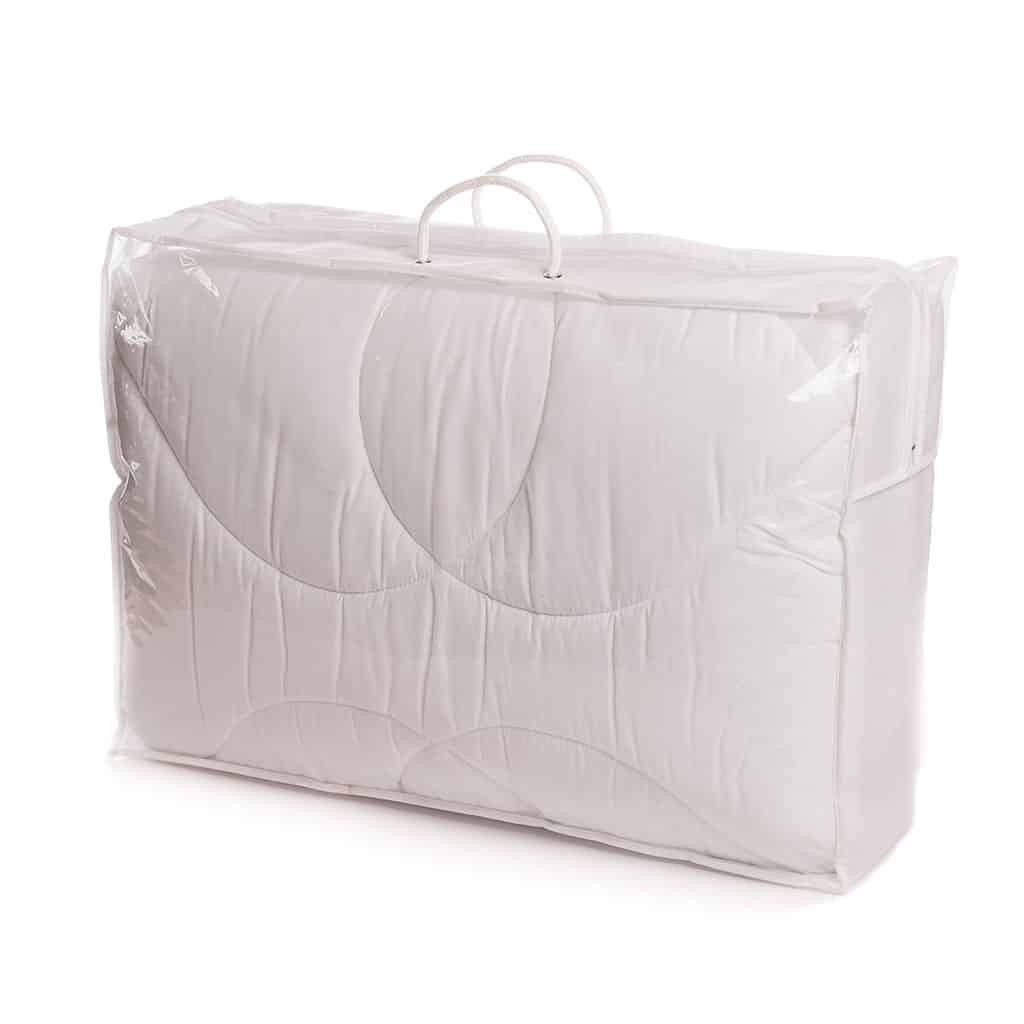 Zipper bag made of LDPE with PP non-woven for duvets