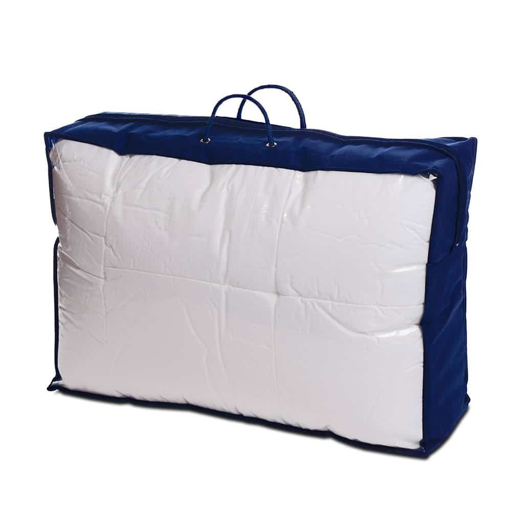 Zipper bag with blue PP nov-woven