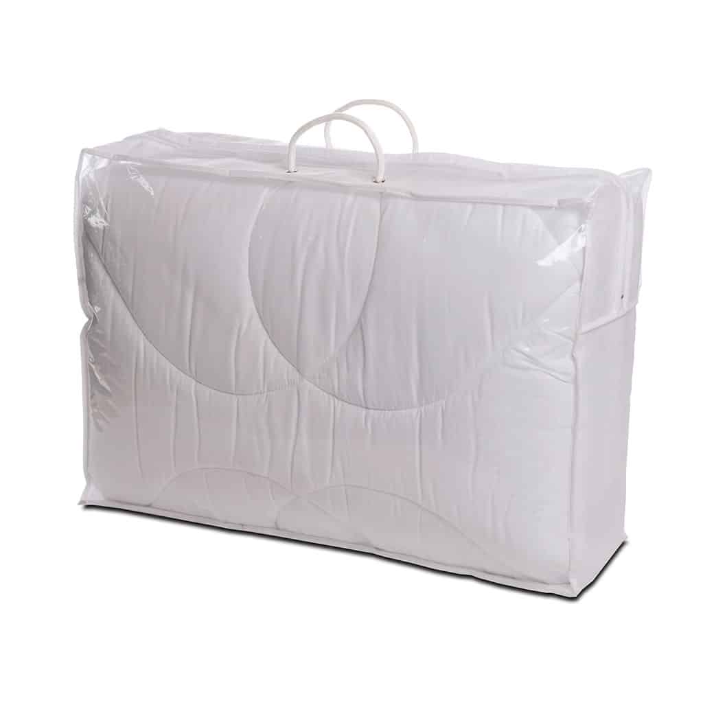 Zipper bag with white PP nov-woven